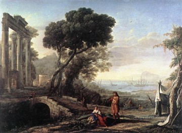 イタリアの海岸風景の風景 クロード・ロラン Oil Paintings